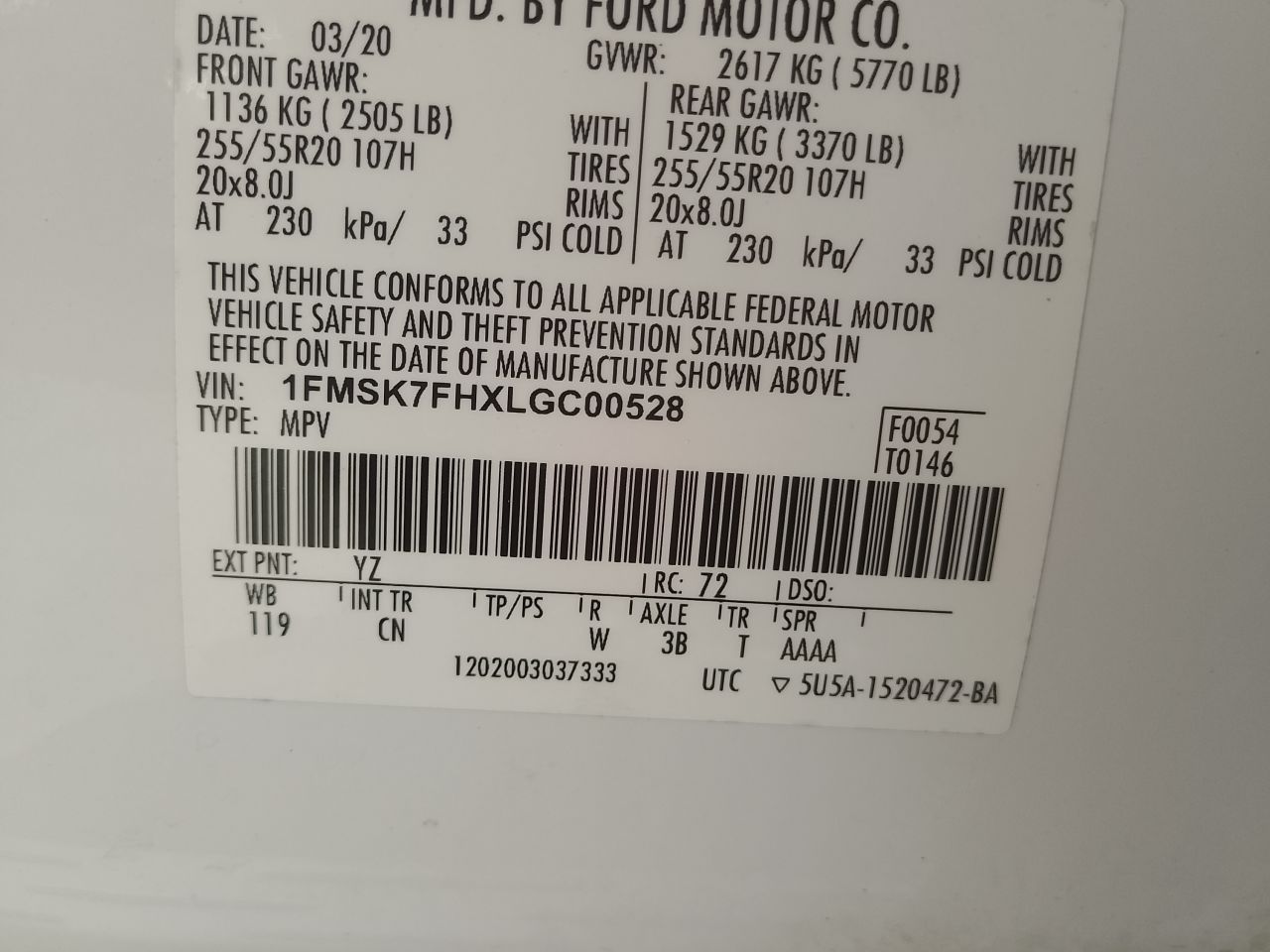 Ford Explorer 2020, foto 1 de 5