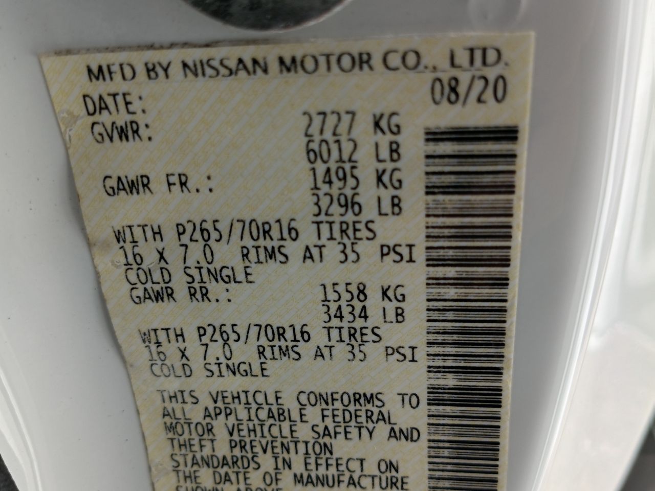 Nissan Frontier 2020, foto 3 de 7