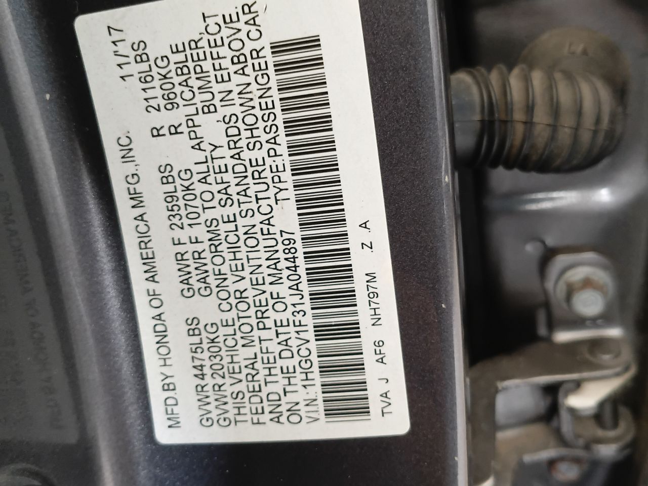 Honda Accord 2, foto 6 de 9