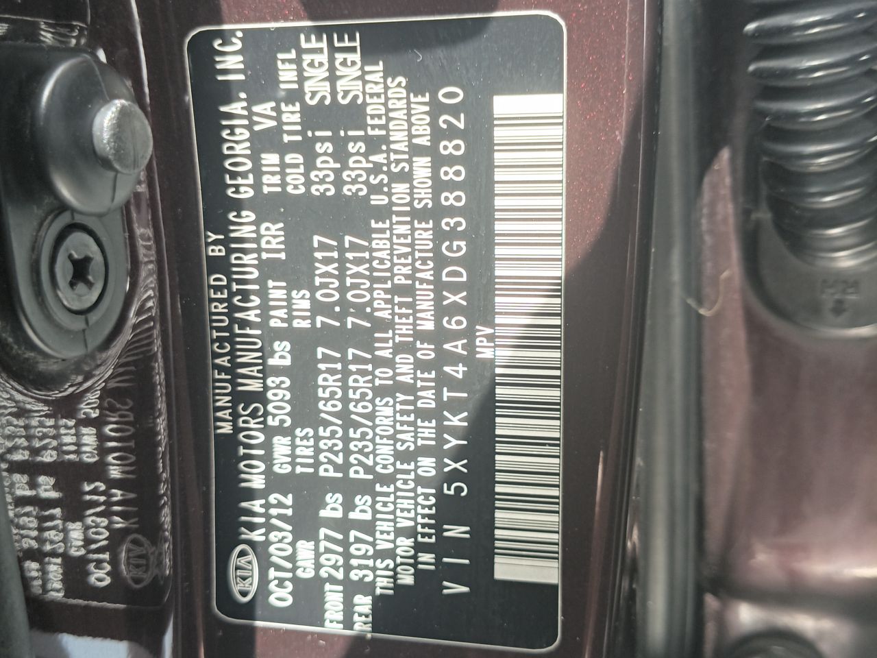 KIA Sorento 2013, foto 5 de 7