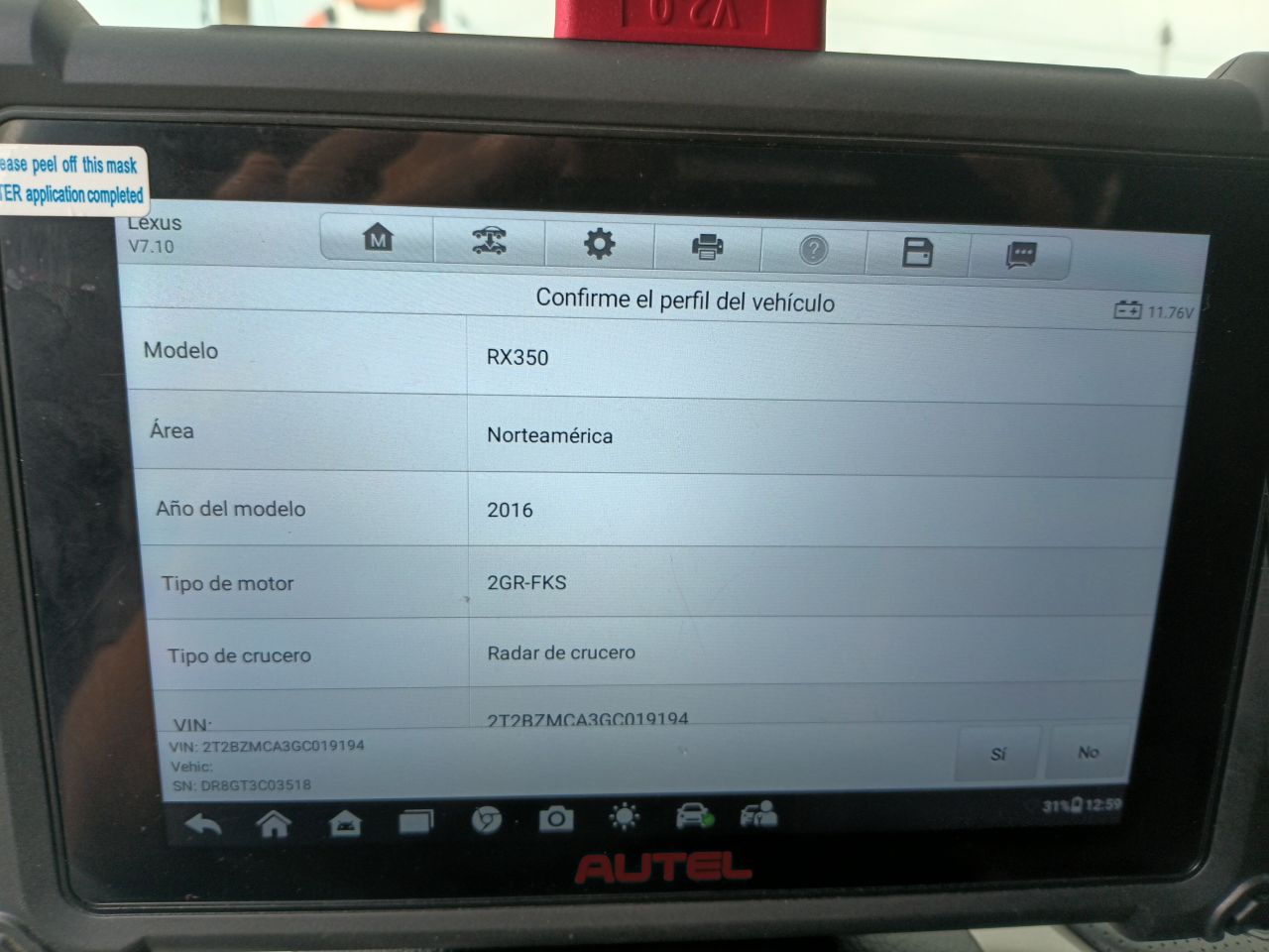 Lexus Rx350 2016, foto 7 de 8