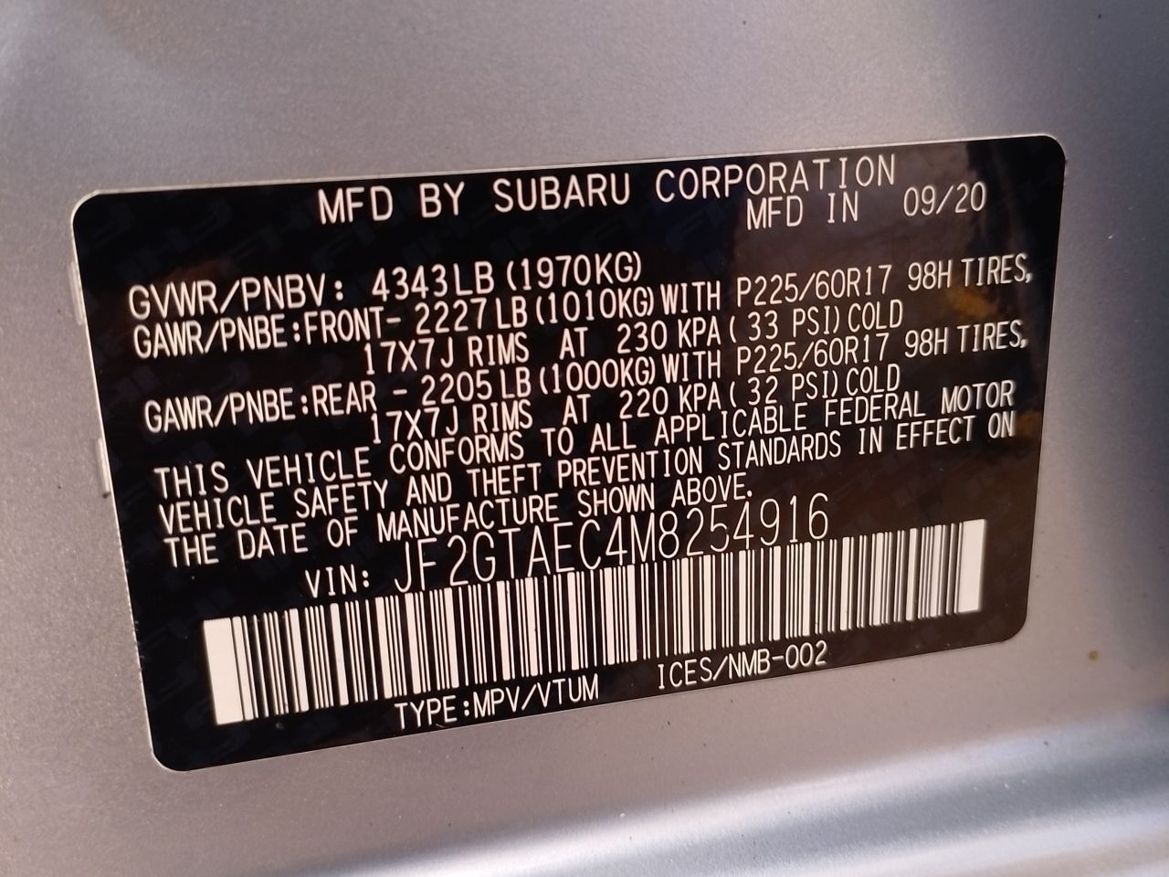 Subaru Crosstrek 2021, foto 5 de 5