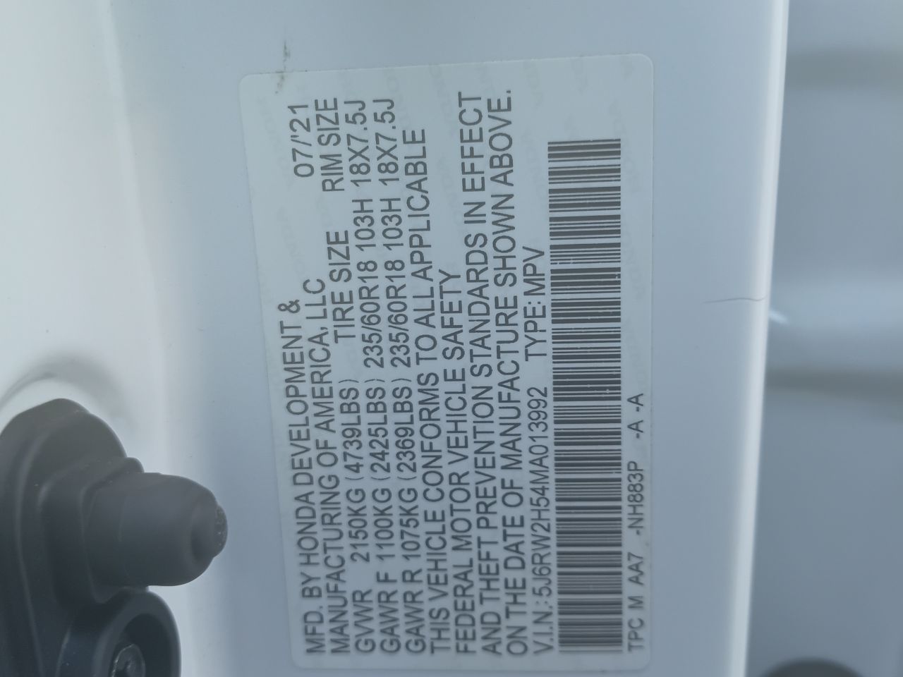 Honda Crv 2021, foto 2 de 8