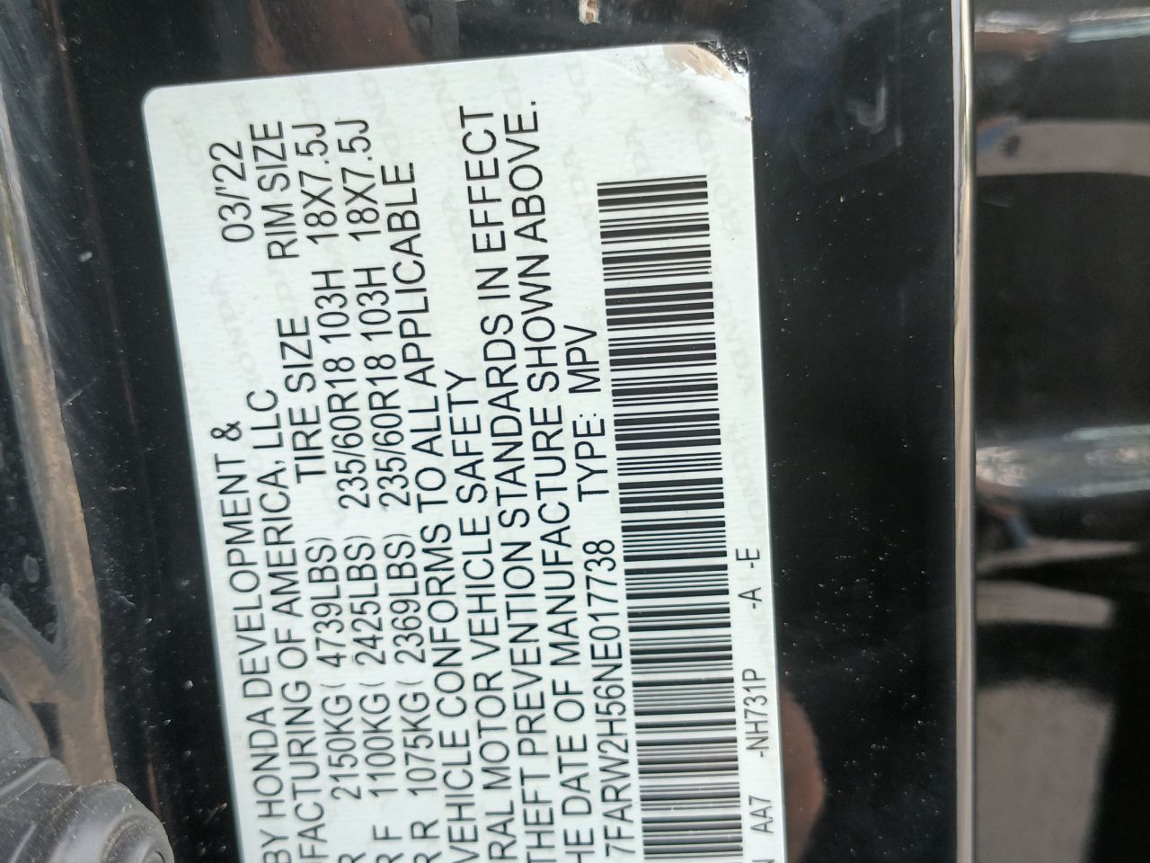 Honda CR-V 2022, foto 3 de 8