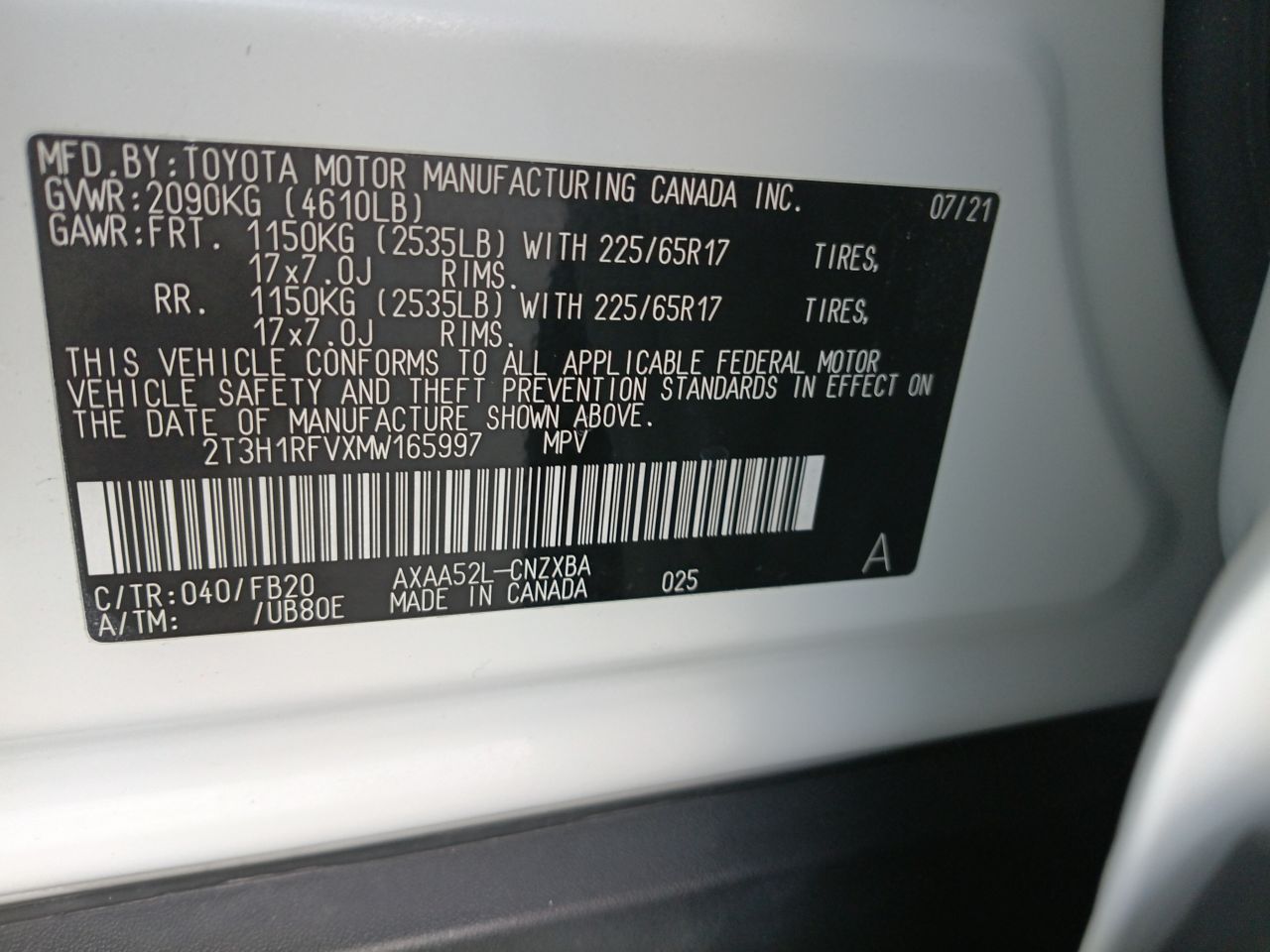 Toyota RAV4 2021, foto 8 de 8