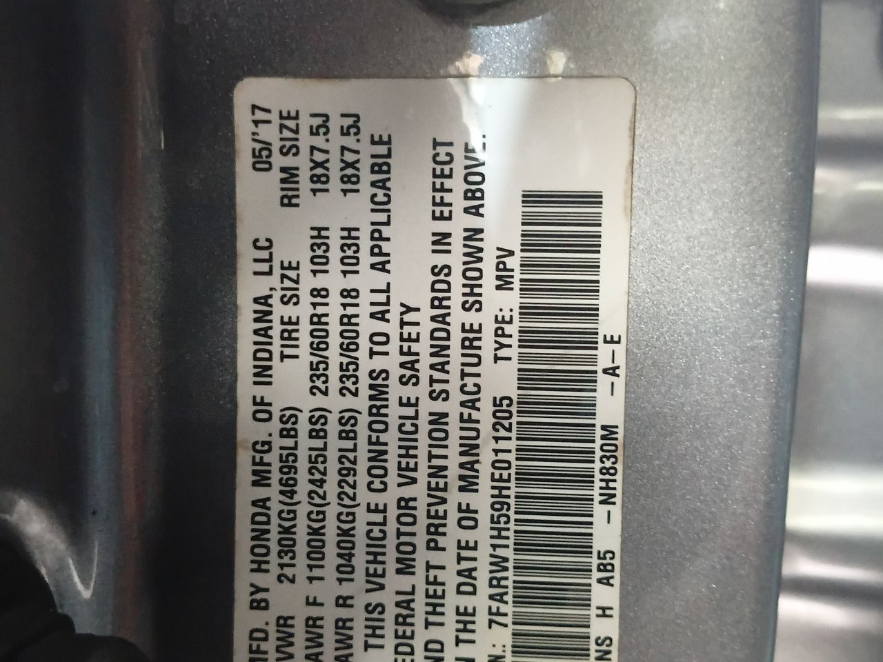 Honda Crv 2017, foto 2 de 10
